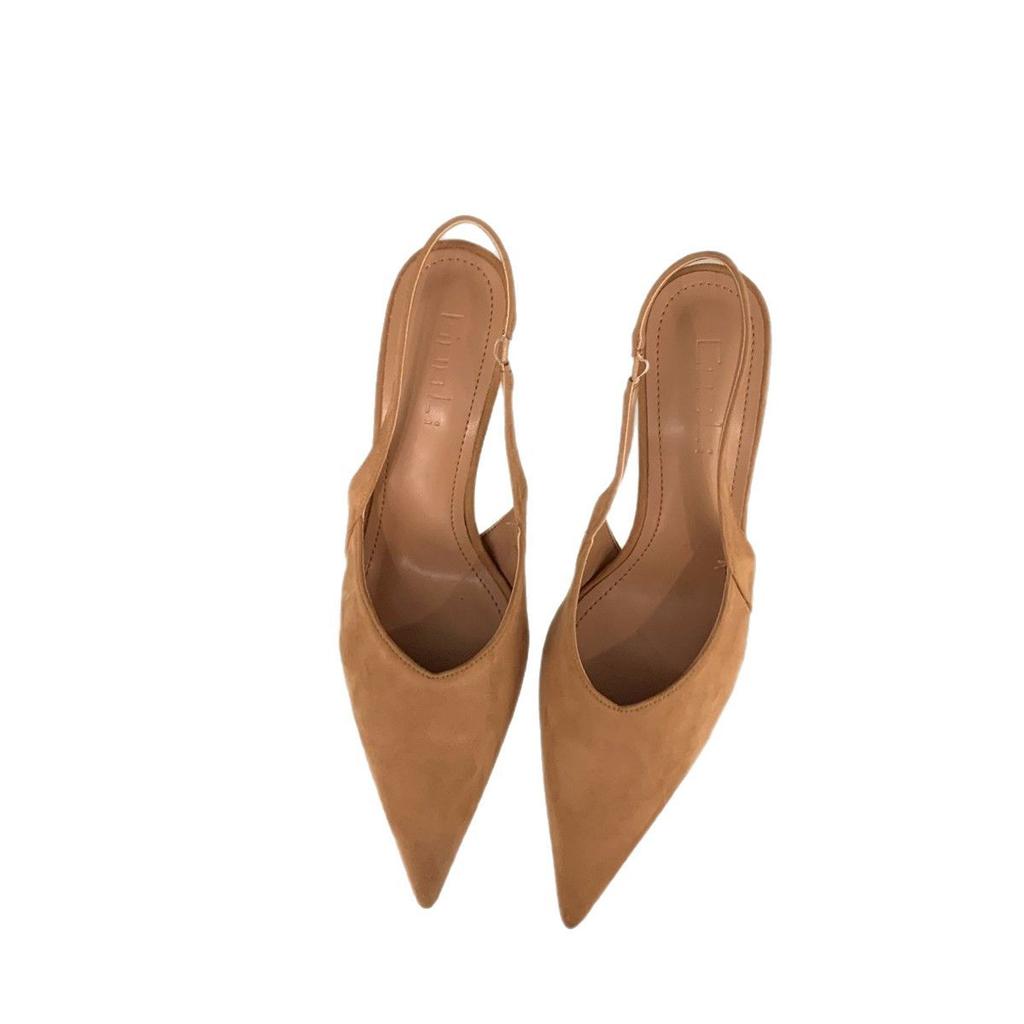 Нишевые французские туфли на высоком каблуке с леопардовым принтом, сумка, сандалии с головкой, туфельки феи, новинка 2025, весенне-летние замшевые остроносые туфли-лодочки