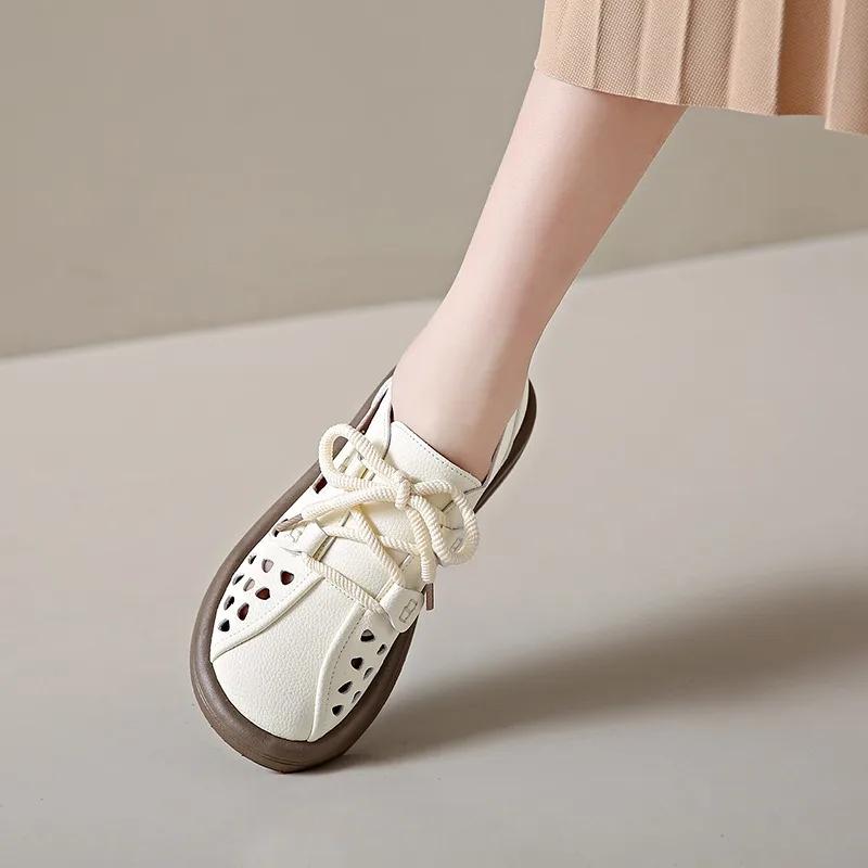 Женские сандалии Летняя обувь Женская натуральная кожа Обтянутый носок Мягкие повседневные прогулочные сандалии на платформе Дизайнерская обувь sandalias mujer