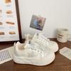Уродливые милые белые туфли на платформе женские звезды осень новые повседневные туфли нишевая корейская версия низкие студенческие туфли на платформе популярные