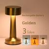 USB with Touch Sensor Dimmable Metal Table Lamp 3 Colors Bedroom Nightstand Kids Wireless LED Night Light Rechargeable Battery
