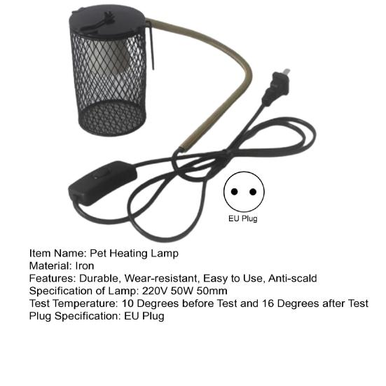 Декоративный обогреватель для рептилий с вилкой ЕС Great Pet Parrot Lamp