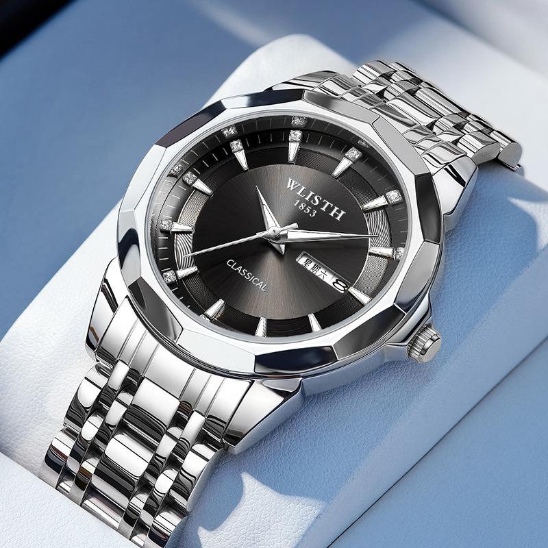 Top Brand Men's Watch Waterproof Luminous Double Calendar Business Quartz Wrist Watch