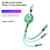3 in 1 Retractable Multi Fast Charging Charger Micro USB Type-C Cable For Cadillac XT4 XT6 CTS DTS STS XTS ATS BLS SLS CT5