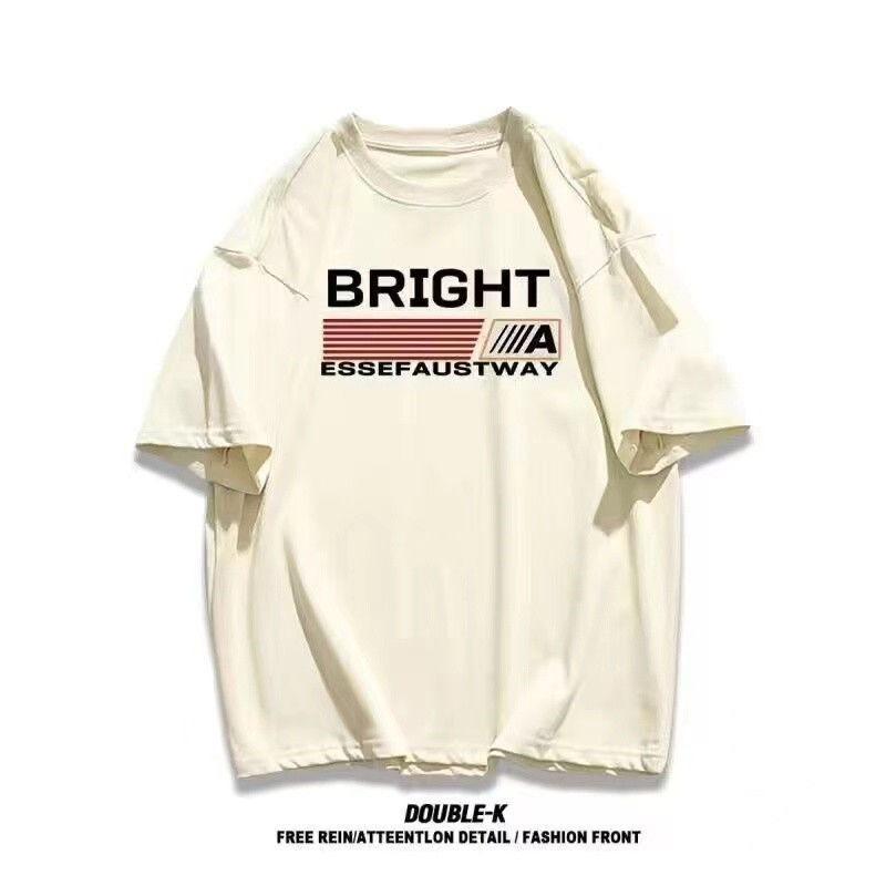 Женский летний свободный повседневный принт, новый универсальный топ с короткими рукавами