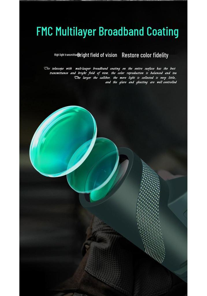 40x60 HD Monocular Telescope with Low Light Night Vision and High Magnification