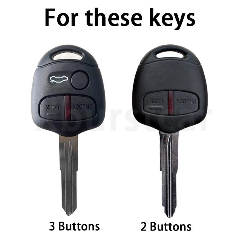 Чехол для автомобильного ключа для Mitsubishi Lancer EX ASX Outlander Galant Pajero, прозрачный чехол из ТПУ с дистанционным управлением, автомобильный брелок, аксессуары