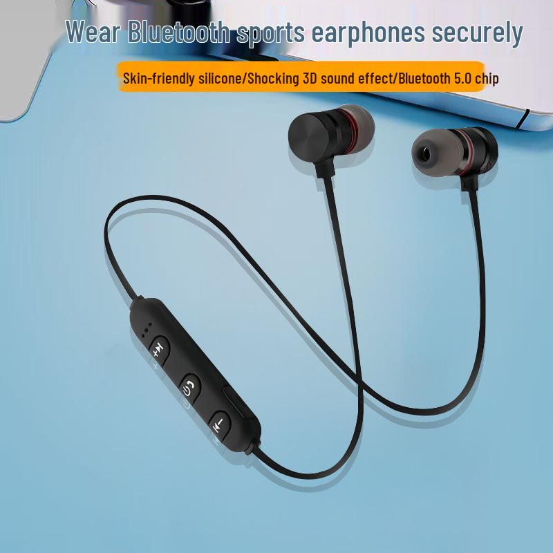 Магнитные Bluetooth 5.0 Стерео Спортивные Наушники с Шумоподавлением - Длительное Время Ожидания 002