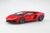 Aoshima Bunka Kyozai Scale Rakupla Snap Kit Lamborghini Aventador S Pearl Red Plastic Model Kit 1/32 No.07-PR Pre-Colored (Automobile)