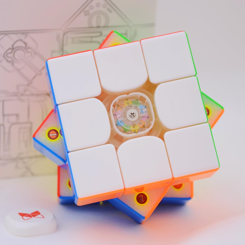 Bucubke QY Tornado V3 M 3x3 Магнитный магический куб-головоломка без наклеек Магический куб Tornado V3 M 3x3x3 Магнитный магический куб Магнитная скоростная игрушка (2022