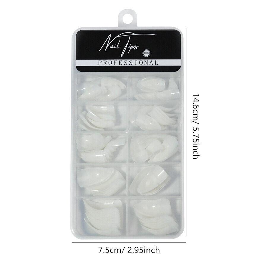 100 шт. художественных накладных ногтей в форме орлиного когтя, накладные ногти для модного нейл-арта