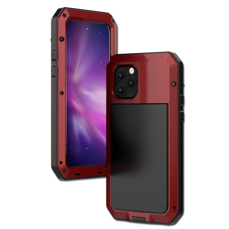 Бронированный металлический алюминиевый чехол для телефона IPhone 14 13 12 11 Pro XS MAX XR X 7 8 6 6S Plus SE, полный защитный бампер, противоударный чехол