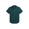 Polo Рубашка с коротким рукавом Color Block Клетка с вышитым логотипом Детские топы Зеленый CWPOWOVY6820469-300