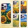 Яркий чехол для телефона с подсолнухами для iPhone 17 16e 16 15 14 13 12 Pro Max X XR XS MAX Задняя крышка