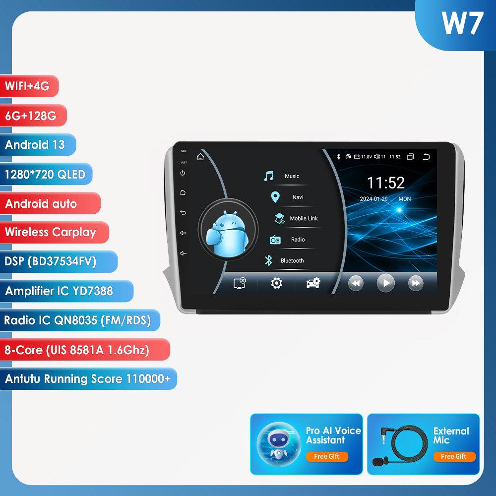 OSSURET 4G Android 10.1 для Peugeot 2008 208 серии 2014-2018 мультимедийная стереосистема автомобиля без DVD-плеера интеллектуальная навигация GPS радио RDS WIFI DAB+ DVR