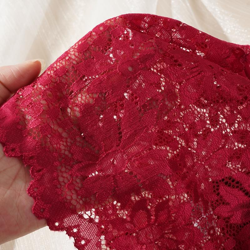 Женская мода Сексуальное прозрачное кружево Бант Регулировка Сексуальное нижнее белье