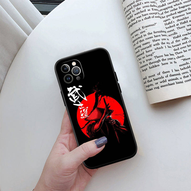 Чехол для телефона ED26 Japan Samurai для iPhone 6 6s 7 8 11 12 13 14 15 XS Pro Max XR X SE Samsung S20 S21 S22 S23 S24 FE Ultra Plus Lite S21S A55