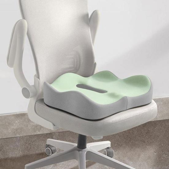 Seat Cushion with Separate Backrest Memory Foam Cushion with Back Support Office Chair Cushion for Sciatica Relief Lumbar Support Car Travel Use