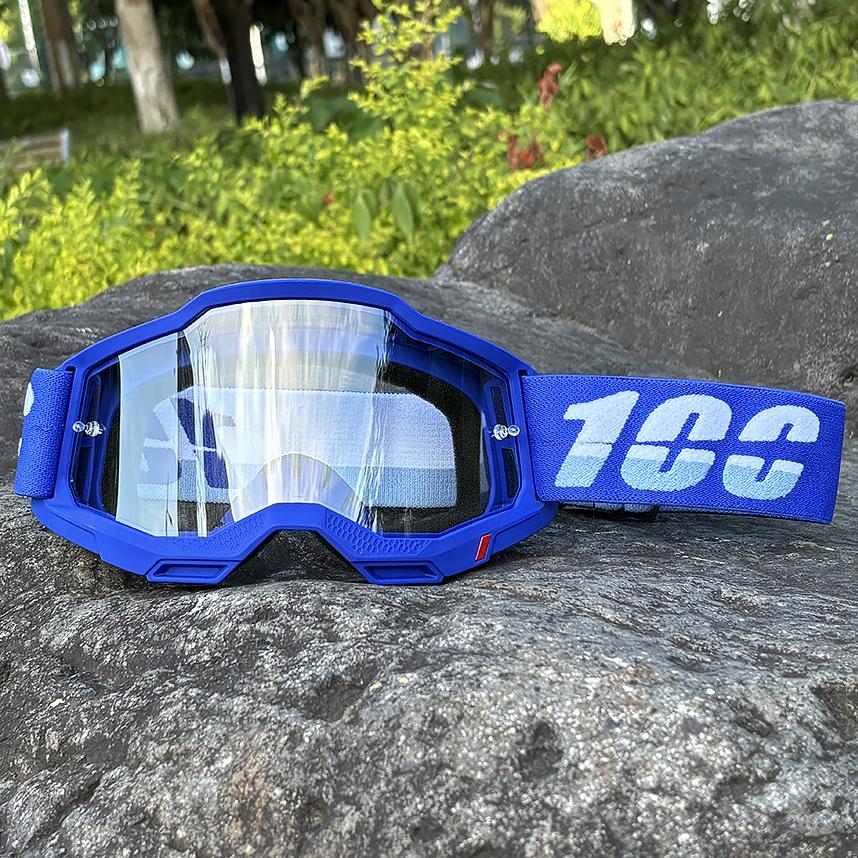 100 Motorcycle Goggles Cycling Glasses Outdoor Off-Road Ski Sport MX ATV Dirt Bike Racing Glasses Motocross Goggles Bike Google