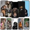 Милый Забавный Чехол-Обезьянка Для Samsung A26 A36 A56 A54 A52 A50 A70 A40 A20S A12 A14 A16 A22 A24 A42 A34 A32 5G A04s A06 5G Чехол