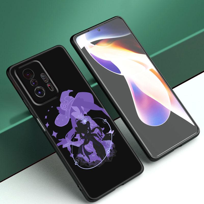 Чехол для телефона Genshin Impact с аниме для Xiaomi Mi A2 8 9 SE Note 10 10T 11 12 Lite 9T 11T 12S 12T Pro A3 6X 12X, мягкий черный чехол из ТПУ