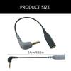 3.5mm to TRRS Microphone Cable Adaptor 3.5mm Female TRRS Microphone Adapter for SC3/SC4 Mic Camera Recording