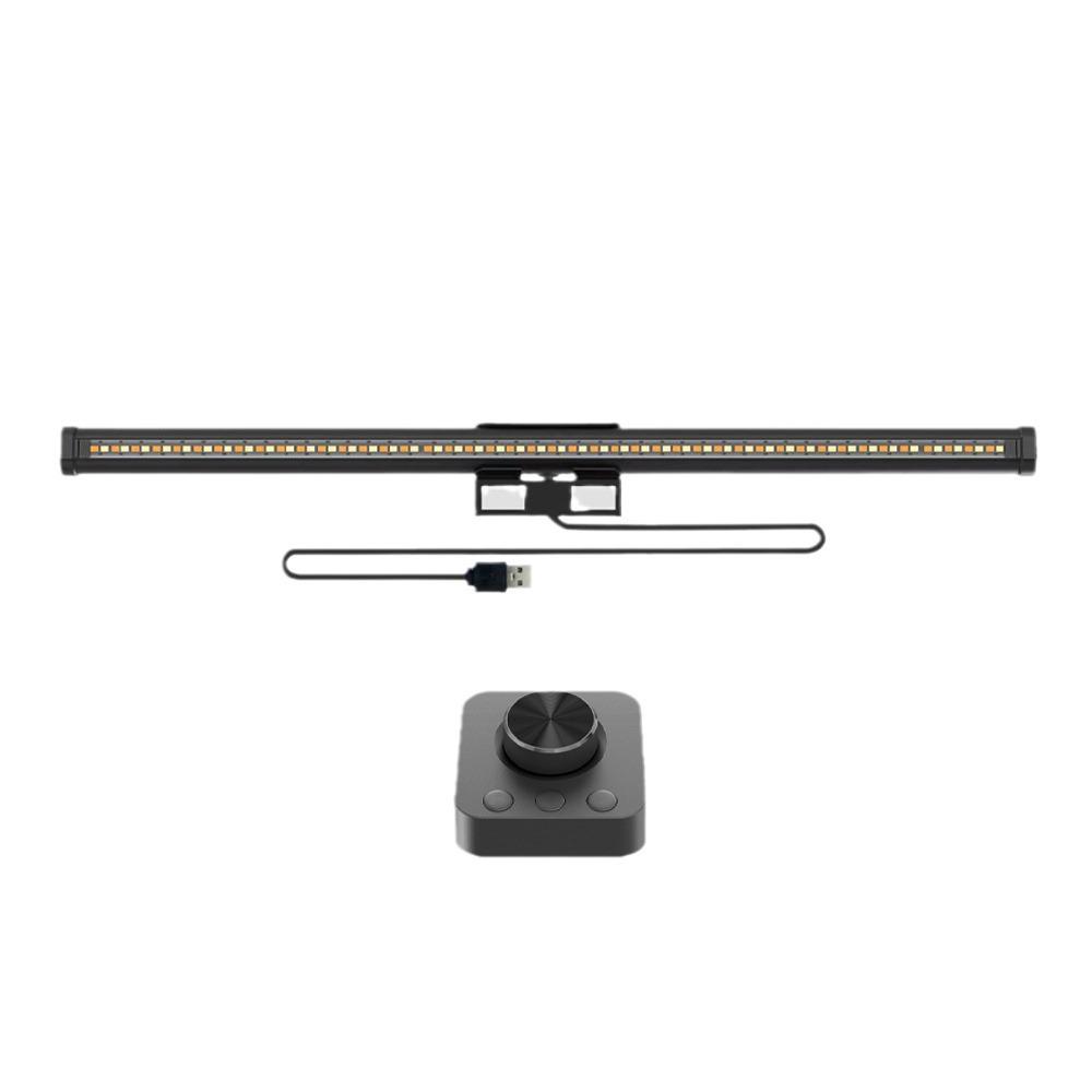 Офисная настольная лампа с питанием от USB, пультом дистанционного управления и антибликовой подсветкой экрана.