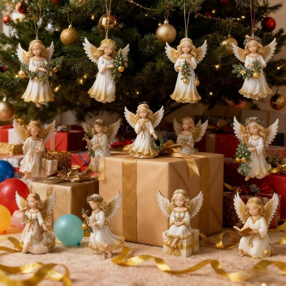 24/36 шт. Подвесной Рождественский Подвес в Винтажном Стиле Украшение для Рождественской Елки Новый Подвес Ангел Праздничный Декор