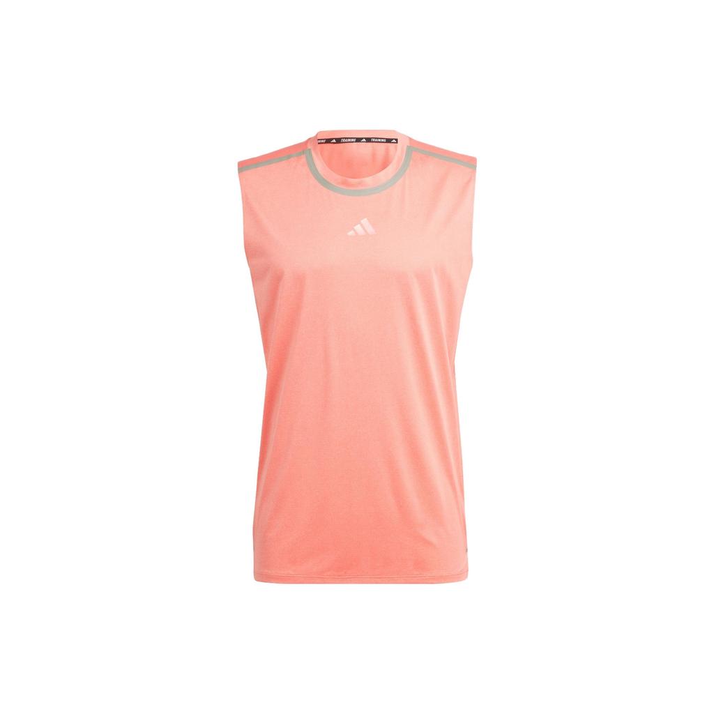 Adidas High-Performance Quick-Dry Training Tank Top Men Tops Coral-Pink IB9058