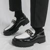 Men's Shoes Men's Loafers Large Size Platform Leather Shoes Men's British Business Dress Small Leather Shoes Foreign Trade Casual Shoes