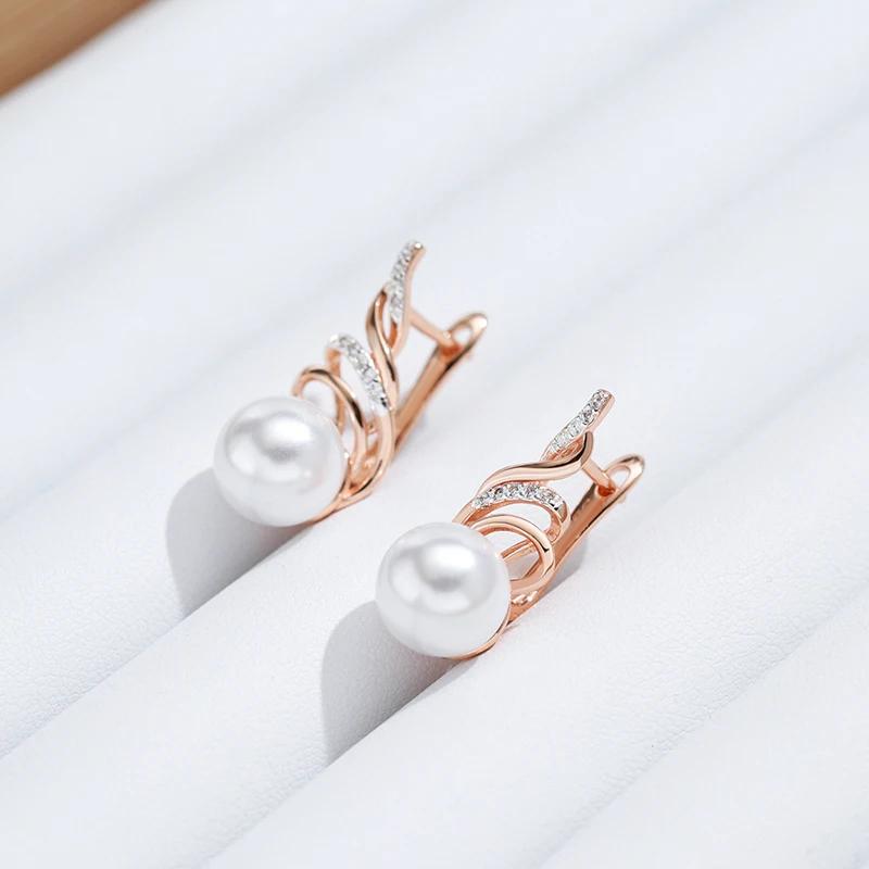 Personality Gold Silver Color Earrings Hollow Geometric Synthetic Pearl Women's Dangle Earrings Luxury Wedding Bridal Jewelry