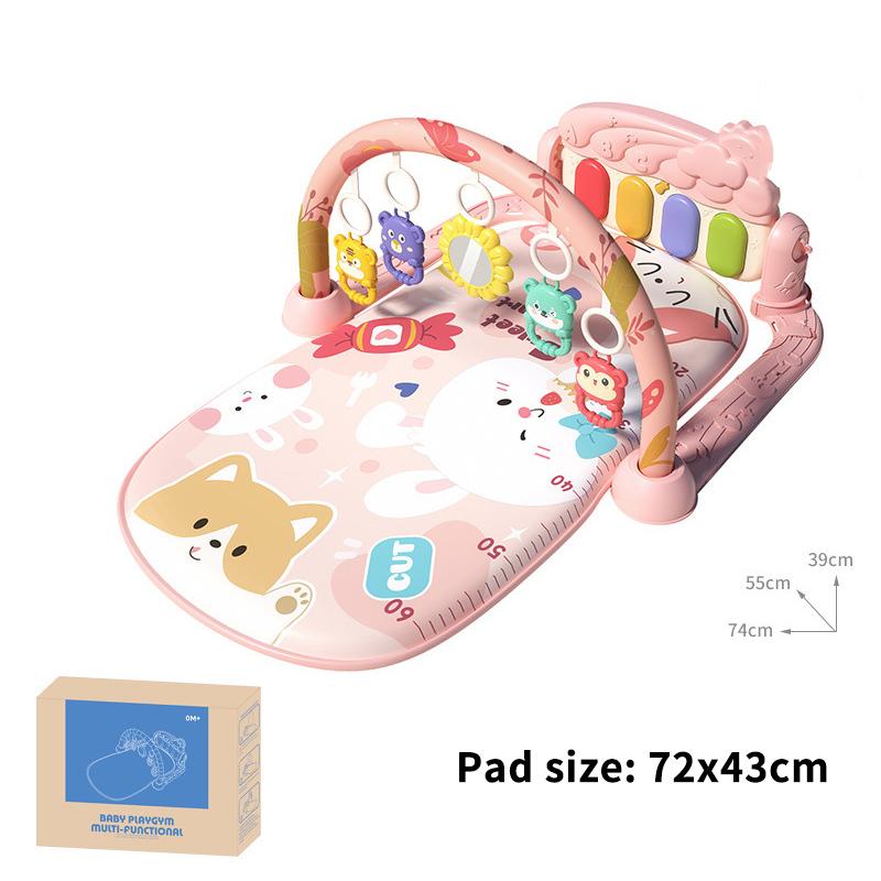 1 Set Music Pedal Piano Multifunctional Children Fitness Frame Take Exercise Infant Leg Stamina Gym Crawling Frame Baby Toy