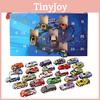 Advent Calendar Countdown Toy Cars Set For Kids Featuring 24 Unique Collectible Designs