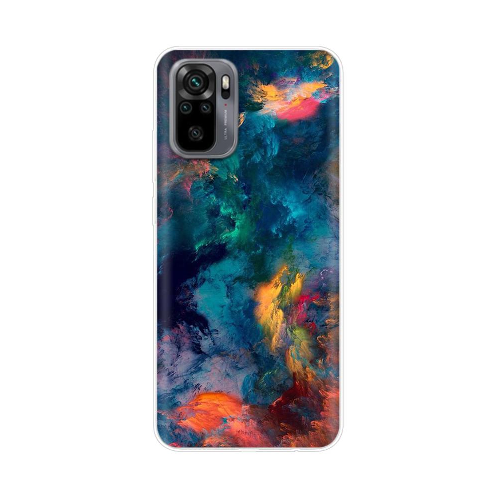 Силиконовый чехол-цветок для Xiaomi Redmi Note 10 Case 6.43'' Милый ТПУ задняя крышка для Xiomi Redmi Note10 Pro Бампер Чехлы