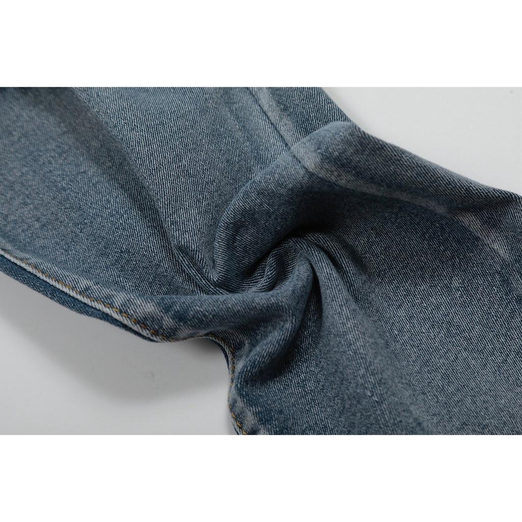 M45 Мужские и женские модные джинсы в американском стиле с тканевыми нашивками, дырками, вышивкой, повседневные и модные брюки для улицы