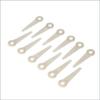 24pcs Universal Plastic Trimmer Blades Compatible with Stihl PolyCut 6-3 20-3 10-3 41-3 Lawn Mower Replacement Parts for Garden Tool Maintenance
