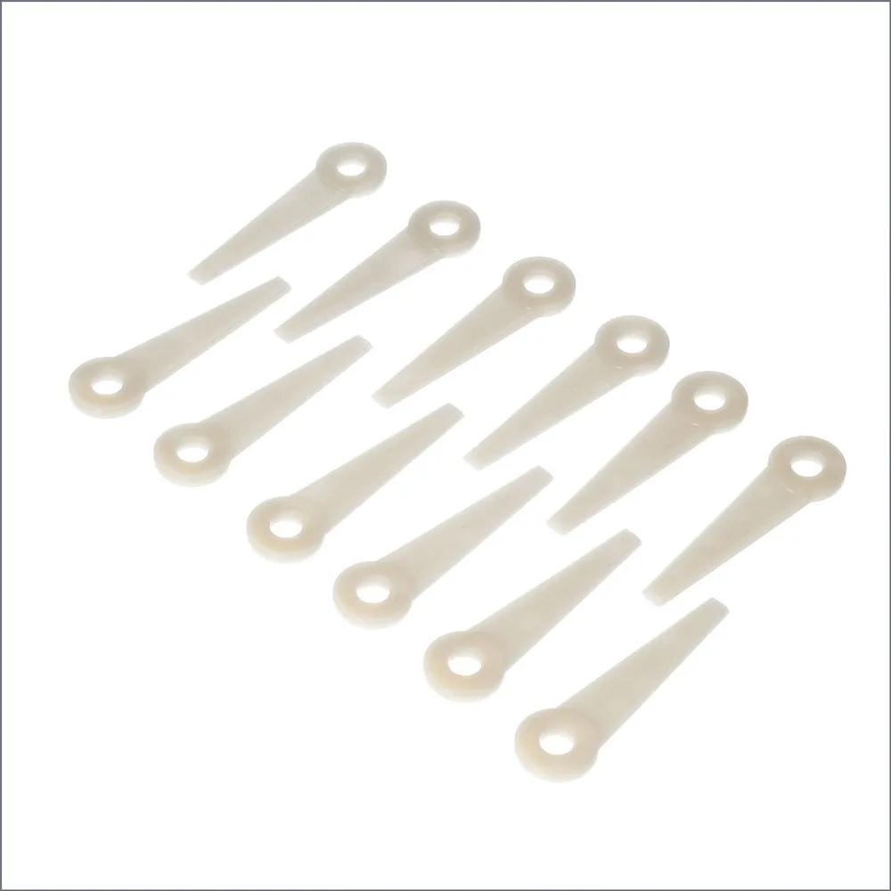 24pcs Universal Plastic Trimmer Blades Compatible with Stihl PolyCut 6-3 20-3 10-3 41-3 Lawn Mower Replacement Parts for Garden Tool Maintenance