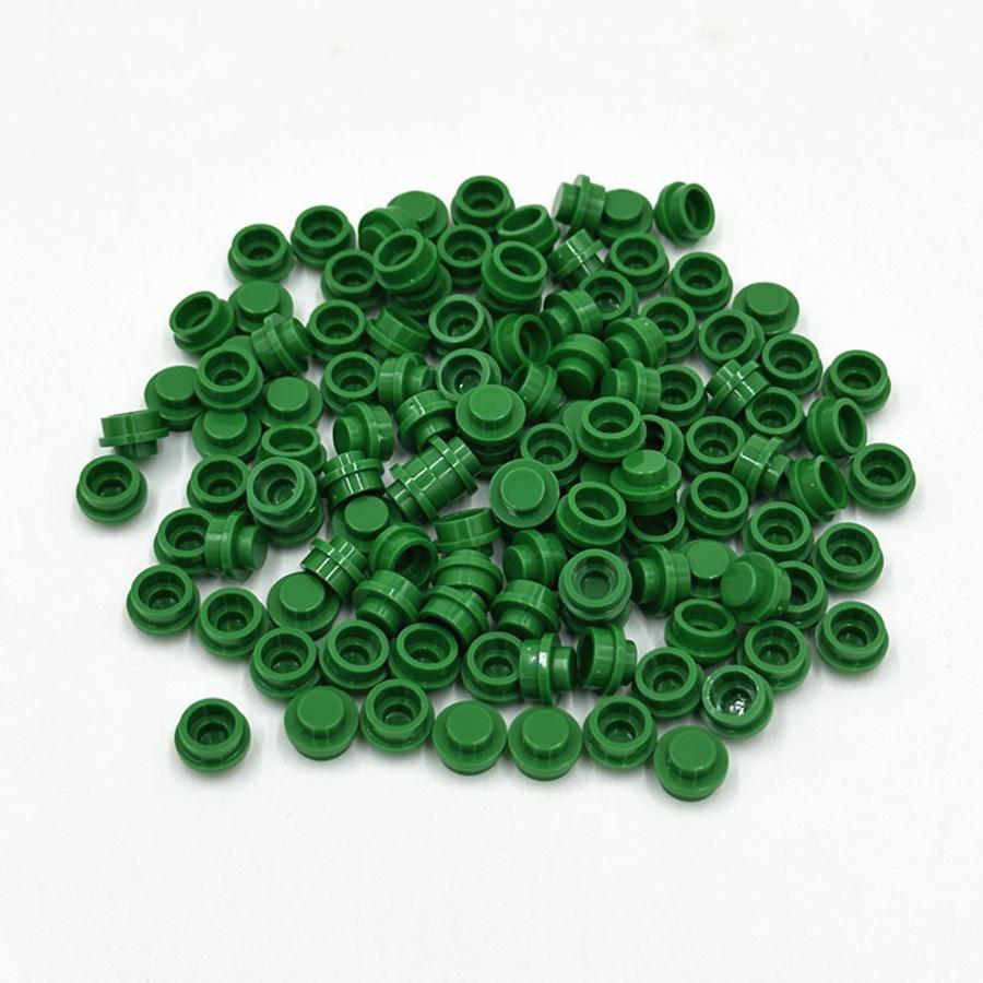 200 шт. DIY строительные блоки 1x1 круглая пластина Pixel Art Kit кирпич оптом, совместимый 4073 аниме-фигурка, просветляющий подарок для детей