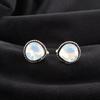 Milky Opal Gemstone 925 Sterling Silver Jewelry Handmade Cufflinks 0.62" For Him CL-8-16