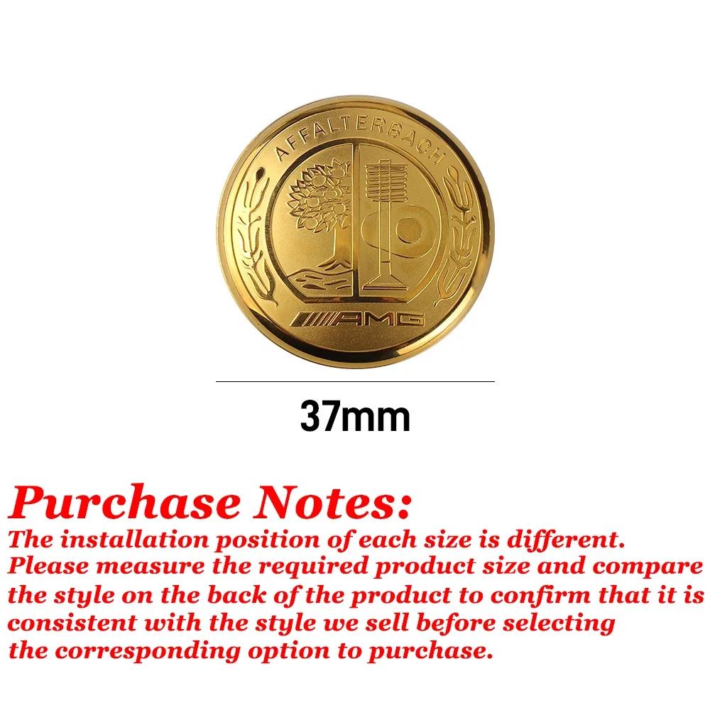 For Mercedes Benz Car Start Button Decoration Sticker Steering Wheel Logo Decal For Mercedes Benz AFFALTERBACH AMG Badge Auto In