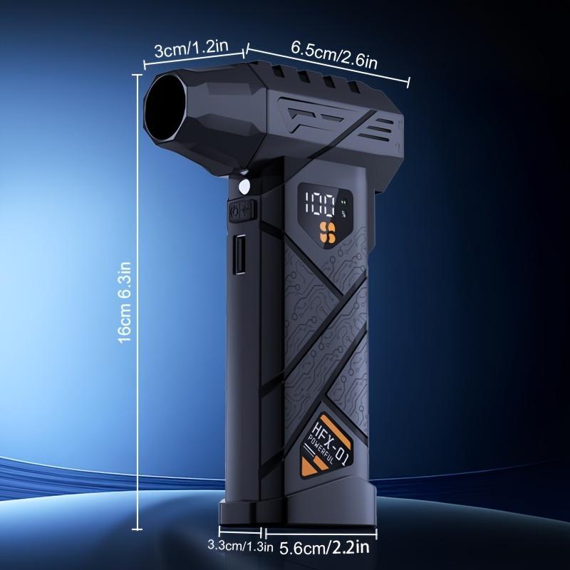 Handheld Micro Turbo Fan Cordless Electric Snow Remover 880000 R/min High Speed Brushless Motor LED Lighting Car Cleaner