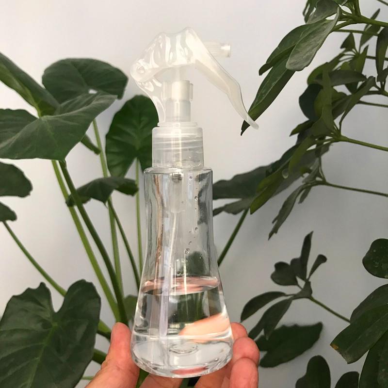 Прозрачный спрей-флакон с прозрачным пластиковым чистящим ручным триггером