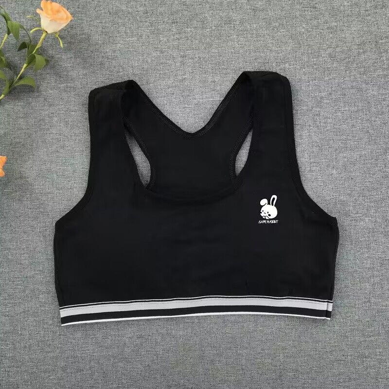 Teenager Girls Training Bra Sport Bra Kids School Student Underwear Tops 8-14Years