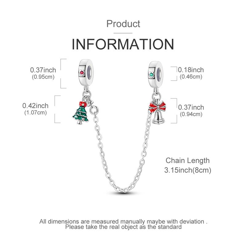 Winter 925 Sterling Silver Original Christmas Charms Bead Pendant Fit Original Bracelet Necklace For Women DIY Jelwelry Gift