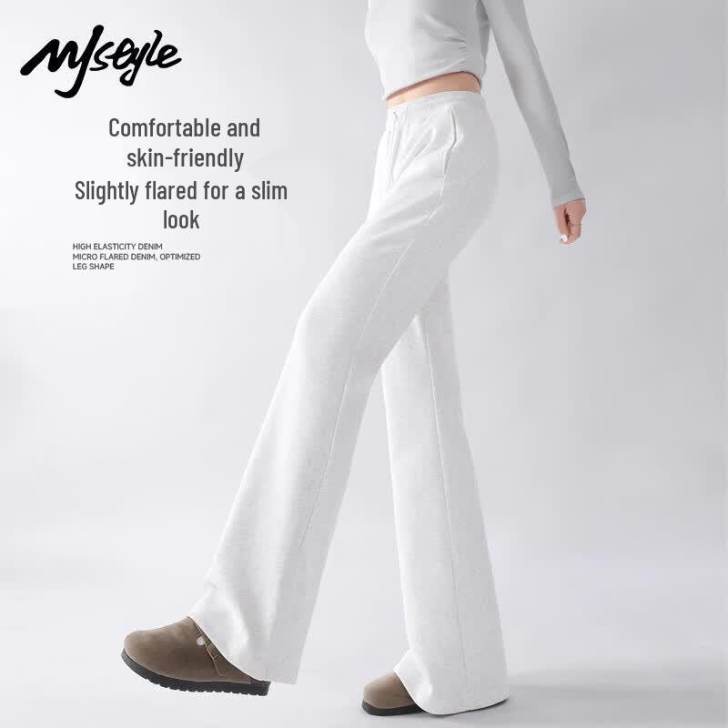 Женские повседневные расклешенные спортивные штаны MJ STYLE с высокой талией