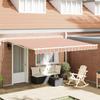 VidaXL Automatic Retractable Awning with Multicolored Stripes 400x300 Cm 3330561