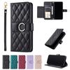 Casing For Samsung Galaxy S23 S24 FE S25 Plus Ultra Luxury Flip Wallet Case PU Leather Card Slots Stand Cover With Lanyard