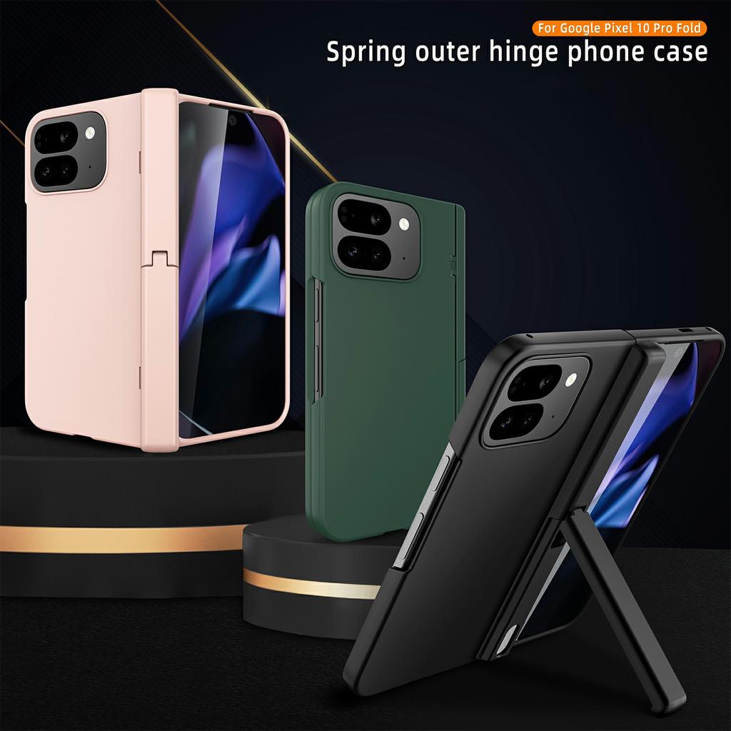 For Google Pixel 10 Pro Fold Case Kickstand Hard PC Phone Cover with Screen Film