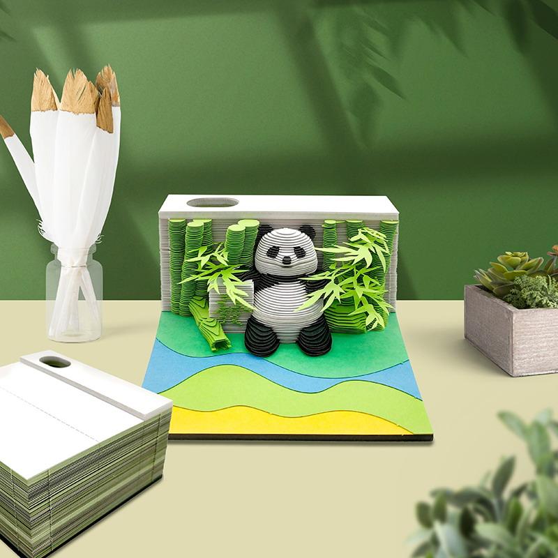 3D Artistic Carving 2027 Desk Calendar for Enhancing Office Atmosphere