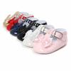 New Arrival PU Leather Baby Shoes Baby Girl Princess Crib Shoes Color Solid Cute First Walkers Kids