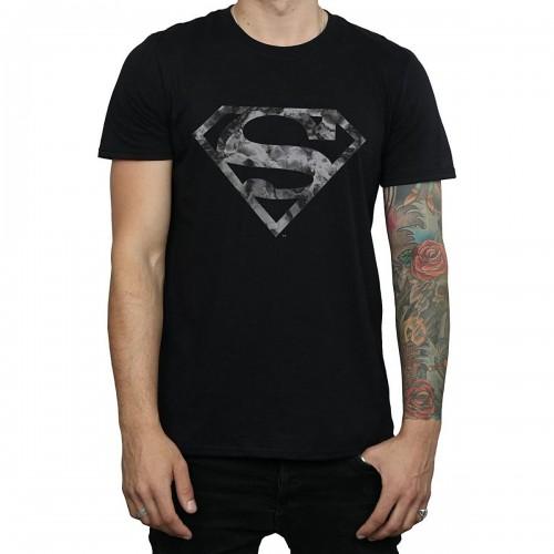 Superman Mens Marble Cotton Logo T-Shirt